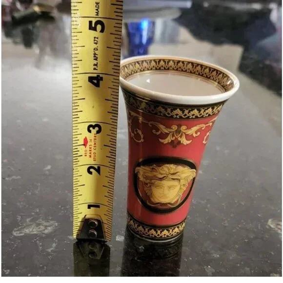 Vintage Versace : Rosenthal Medusa Bud Vase 4" - Picture 4 of 7